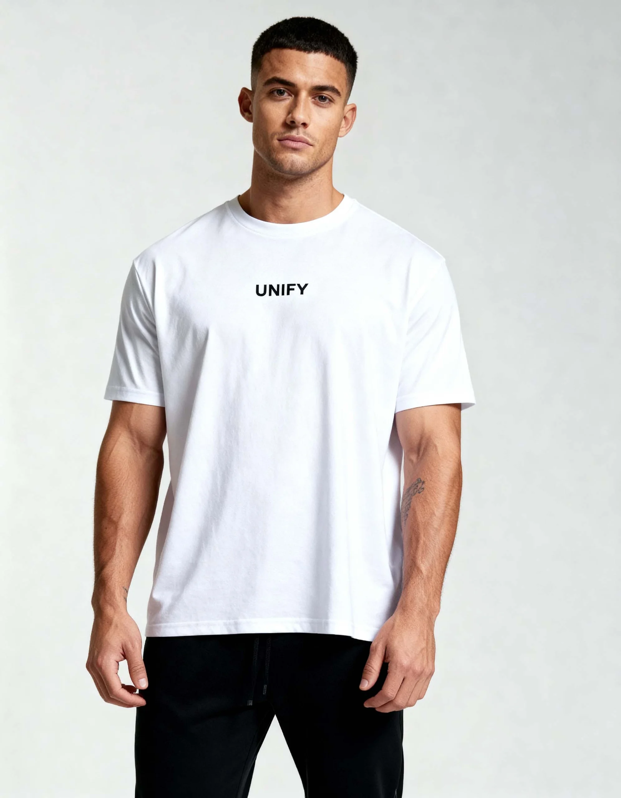 Oversized Crew Neck Tee - White